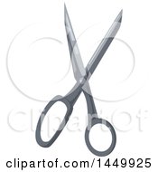 Clipart Graphic Of A Pair Of Sewing Shears Royalty Free Vector Illustration