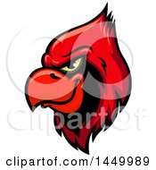 Poster, Art Print Of Red Cardinal Mascot Head