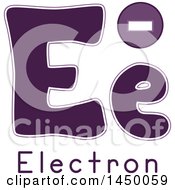 Clipart Graphic Of A Lower And Upper Case Letter E With An Electron Royalty Free Vector Illustration
