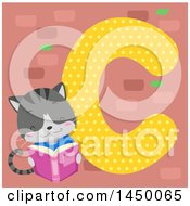 Cute Cat With The Letter C