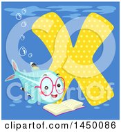 Poster, Art Print Of Cute Xray Fish With The Letter X