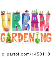 Poster, Art Print Of Colorfu Lurban Gardening Text Design With Plants