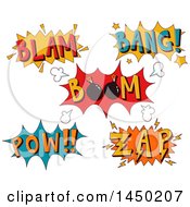 Clipart Graphic Of Loud Sound Comic Design Elements Royalty Free Vector Illustration