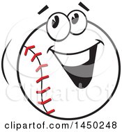 Poster, Art Print Of Cartoon Happy Baseball Mascot Smiling
