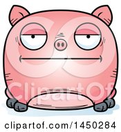 Poster, Art Print Of Cartoon Bored Pig Character Mascot