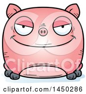 Poster, Art Print Of Cartoon Evil Pig Character Mascot