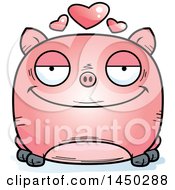 Poster, Art Print Of Cartoon Loving Pig Character Mascot