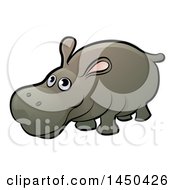 Poster, Art Print Of Cartoon Happy Hippo