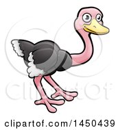 Poster, Art Print Of Cartoon Happy Ostrich
