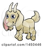 Poster, Art Print Of Cartoon Happy Goat