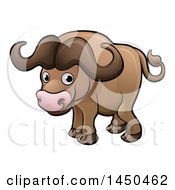Poster, Art Print Of Cartoon African Buffalo