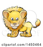 Poster, Art Print Of Cartoon Happy Male Lion