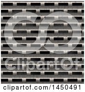 Clipart Graphic Of A Metal Grid Texture Background Royalty Free Illustration