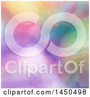 Clipart Graphic Of A Colorful Watercolor Paint Background Royalty Free Illustration