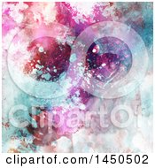 Poster, Art Print Of Background Of Paint Splatters And Strokes