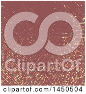 Clipart Graphic Of A Background Of Halftone Dots Royalty Free Vector Illustration
