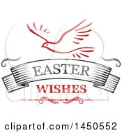 Poster, Art Print Of Dove And Easter Wishes Text