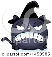 Poster, Art Print Of Cartoon Mad Witch Cat Character Mascot