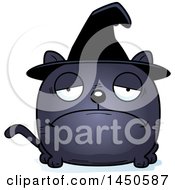 Poster, Art Print Of Cartoon Sad Witch Cat Character Mascot