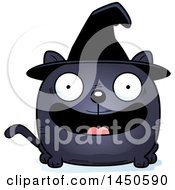 Poster, Art Print Of Cartoon Smiling Witch Cat Character Mascot