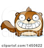 Clipart Graphic Of A Cartoon Grinning Squirrel Character Mascot Royalty Free Vector Illustration