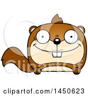 Clipart Graphic Of A Cartoon Happy Squirrel Character Mascot Royalty Free Vector Illustration