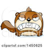 Clipart Graphic Of A Cartoon Mad Squirrel Character Mascot Royalty Free Vector Illustration