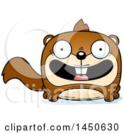 Clipart Graphic Of A Cartoon Smiling Squirrel Character Mascot Royalty Free Vector Illustration