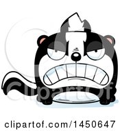 Clipart Graphic Of A Cartoon Mad Skunk Character Mascot Royalty Free Vector Illustration