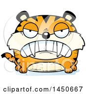 Cartoon Mad Saber Toothed Tiger Character Mascot