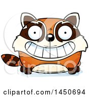 Clipart Graphic Of A Cartoon Grinning Red Panda Character Mascot Royalty Free Vector Illustration