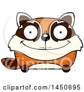 Cartoon Happy Red Panda Character Mascot