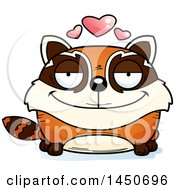 Clipart Graphic Of A Cartoon Loving Red Panda Character Mascot Royalty Free Vector Illustration