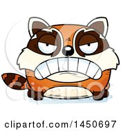 Clipart Graphic Of A Cartoon Mad Red Panda Character Mascot Royalty Free Vector Illustration