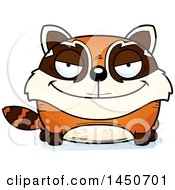 Clipart Graphic Of A Cartoon Sly Red Panda Character Mascot Royalty Free Vector Illustration