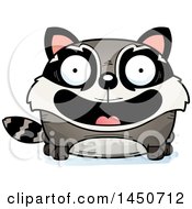 Clipart Graphic Of A Cartoon Smiling Raccoon Character Mascot Royalty Free Vector Illustration