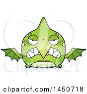 Clipart Graphic Of A Cartoon Mad Pterodactyl Character Mascot Royalty Free Vector Illustration by Cory Thoman