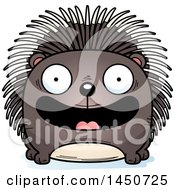 Cartoon Smiling Porcupine Character Mascot