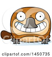 Poster, Art Print Of Cartoon Grinning Platypus Character Mascot