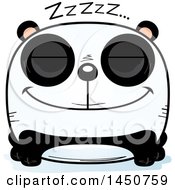 Poster, Art Print Of Cartoon Sleeping Panda Character Mascot