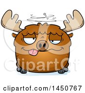 Poster, Art Print Of Cartoon Drunk Moose Character Mascot