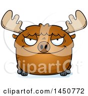 Poster, Art Print Of Cartoon Sly Moose Character Mascot