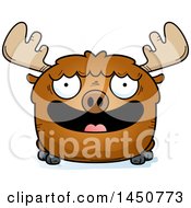 Poster, Art Print Of Cartoon Smiling Moose Character Mascot