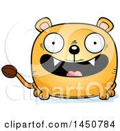 Cartoon Smiling Lioness Character Mascot