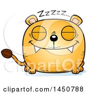 Poster, Art Print Of Cartoon Sleeping Lioness Character Mascot