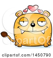Clipart Graphic Of A Cartoon Loving Lioness Character Mascot Royalty Free Vector Illustration