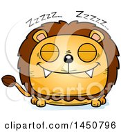 Poster, Art Print Of Cartoon Sleeping Male Lion Character Mascot