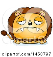 Poster, Art Print Of Cartoon Sad Male Lion Character Mascot