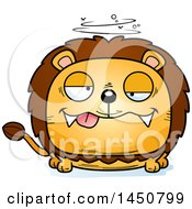 Poster, Art Print Of Cartoon Drunk Male Lion Character Mascot