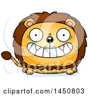 Poster, Art Print Of Cartoon Grinning Male Lion Character Mascot